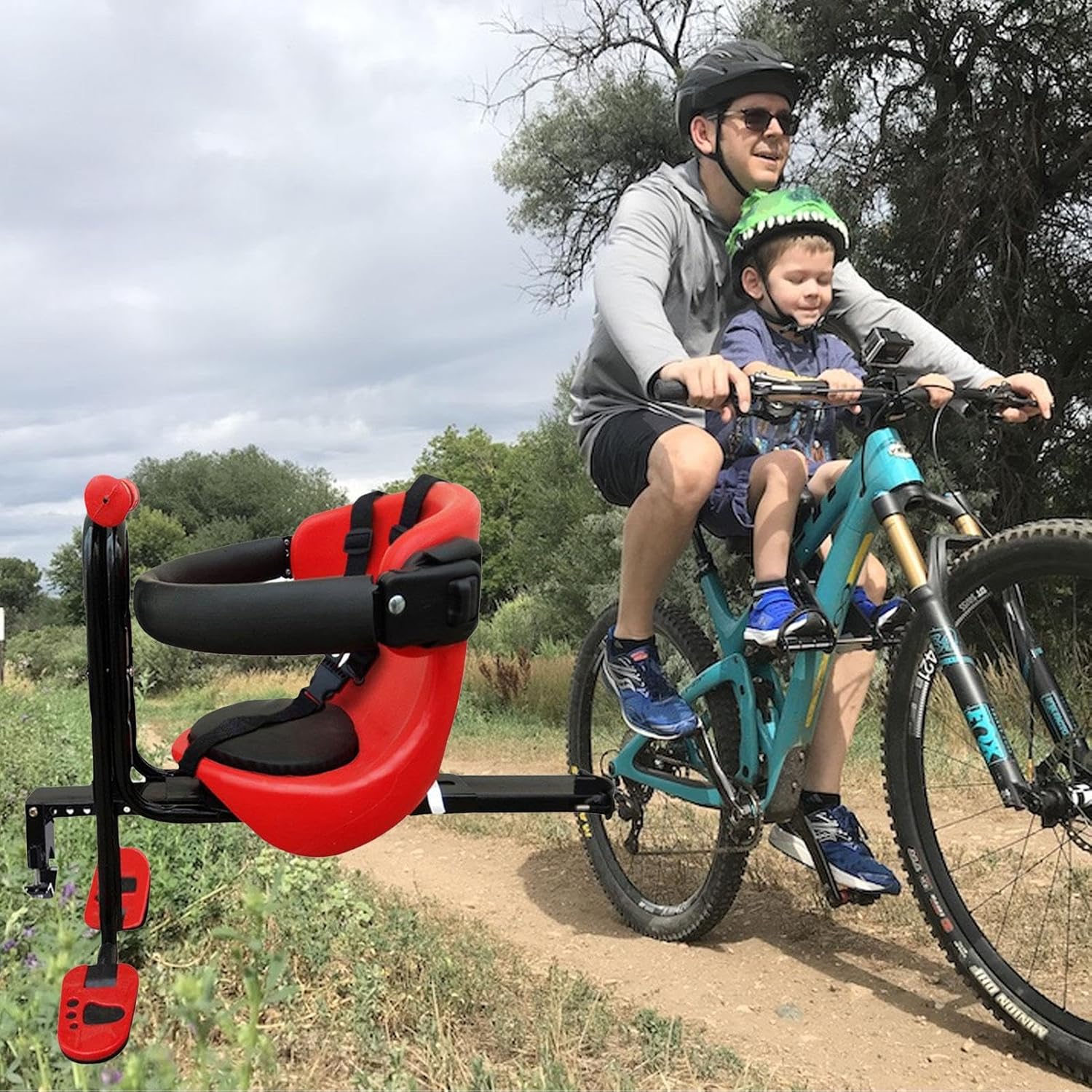 Front Mounted Child Bike Seat with Pedals Z84518