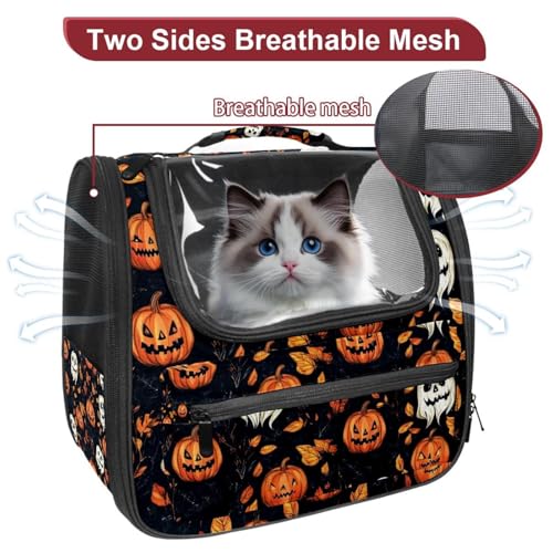 Halloween Pet Carrier Airline Approved for Small Medium Dogs Cats S688252