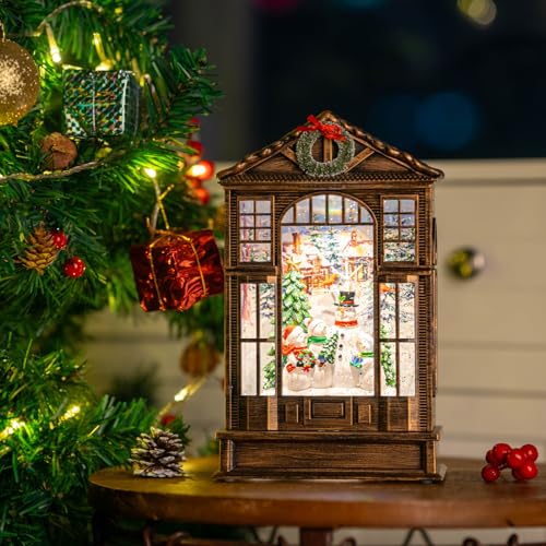 Nutcracker Snow Globe Lantern with Music and Timer Z50315