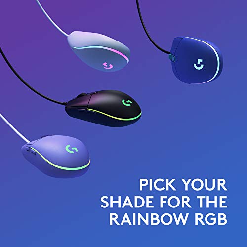 Wired Gaming Mouse, 8000 DPI, RGB, 6 Programmable Buttons Y69424