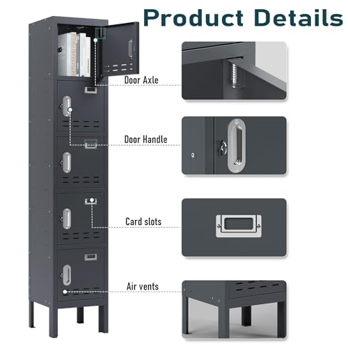 Metal Cabinet with Lockable Door for Office, Gym, School, Home A290