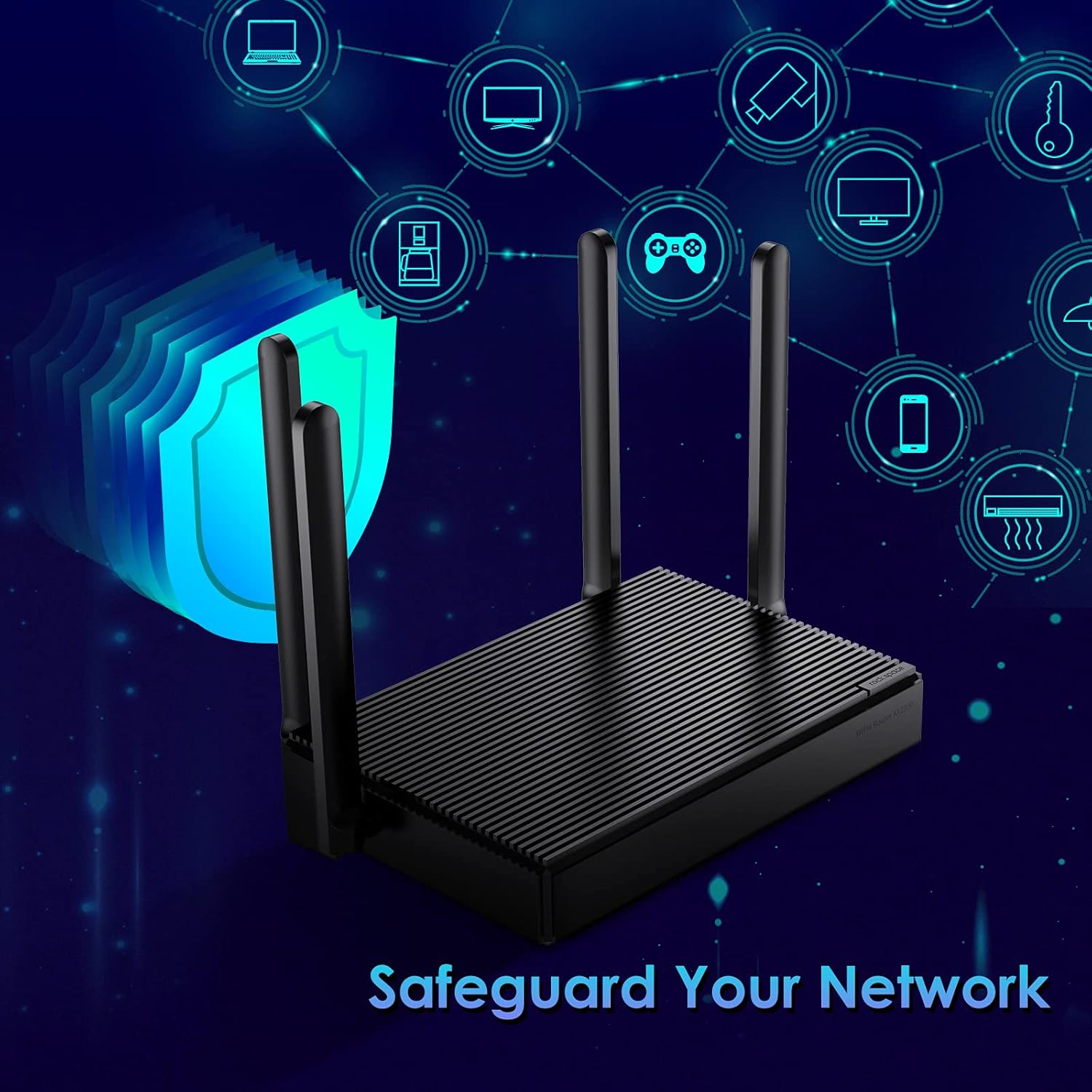 WiFi 6 Router AX1800, Gigabit Ports, Wireless Internet I59727