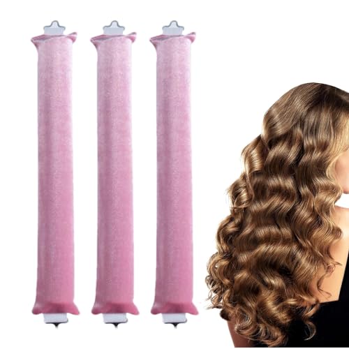 Velvet Heatless Curling Rods with Hook for Overnight Curls J469
