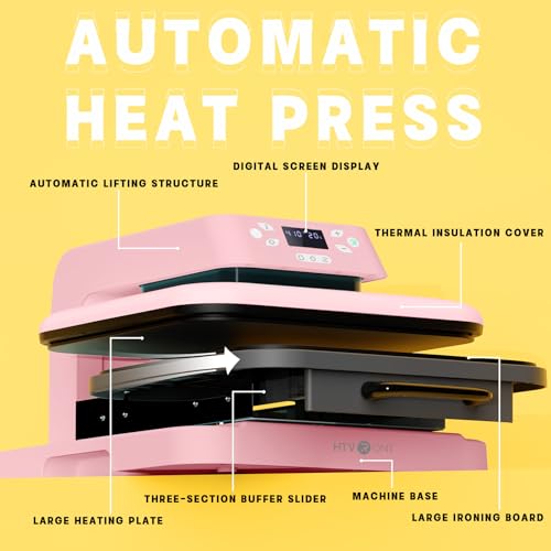 Auto Heat Press Machine for T Shirts 15x15 with Auto Release S5001