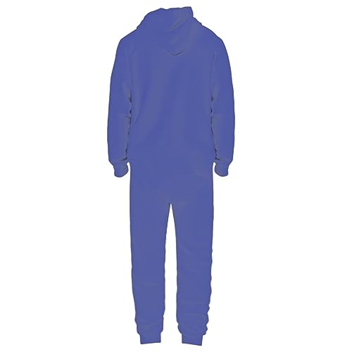 Adult Onesie Hooded One-Piece Pajama Zipper Jumpsuit for Men and Women I930