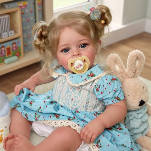 Lifelike Reborn Baby Doll 18 Inch Realistic Newborn Blond Girl with Clothes G1933