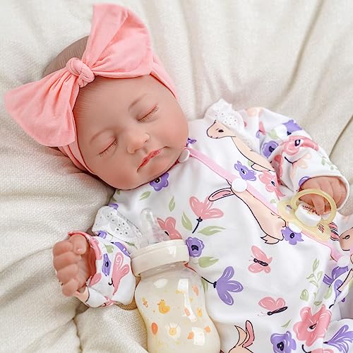 20 inch Soft Vinyl Reborn Baby Doll with Cloth Body and Accessories Y91054