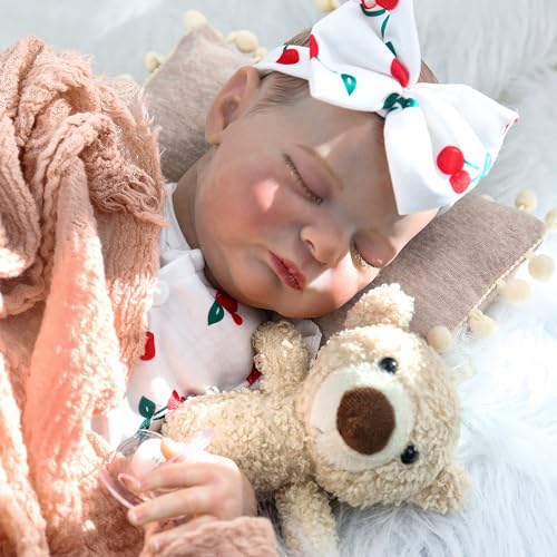 20 Inch Lifelike Newborn Baby Doll with Soft Cloth Body P122961