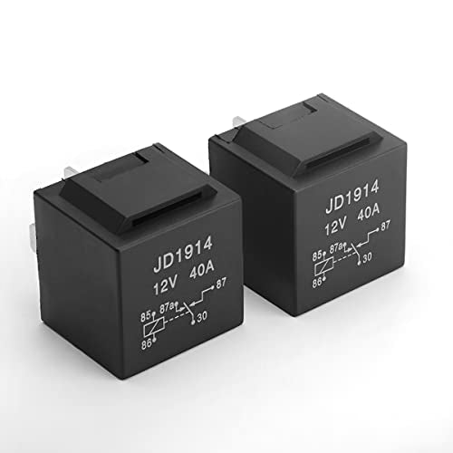 6 Pcs 5-Pin 12V 40 AMP Waterproof Relay and Harness Set for Auto, Truck, Van, Boat X539550