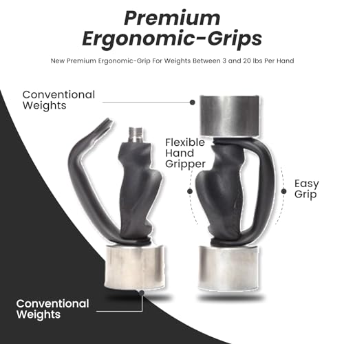 Ergonomic Grips with Four 2 LB Twist-on Weights T924243