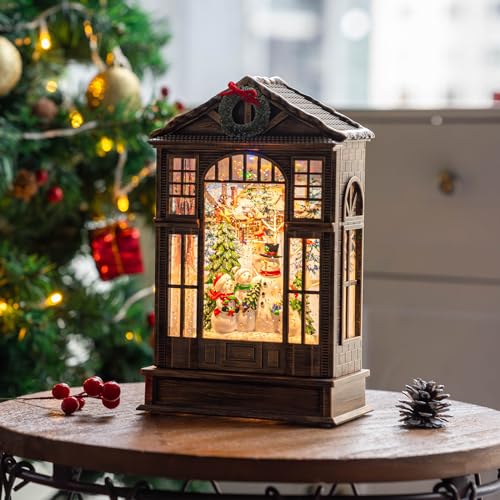 Nutcracker Snow Globe Lantern with Music and Timer Z50315