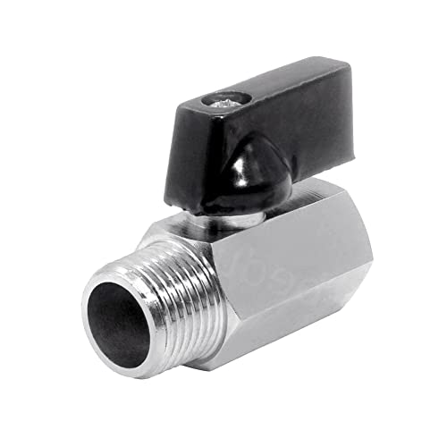 Brass Mini Ball Valve NPT Female x Male Shut-Off Valve D8639