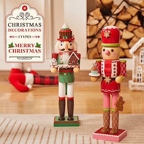 Pink Wooden Nutcracker Soldier Valentine's Day Decor I55057