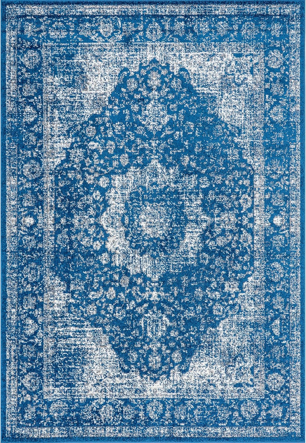 Vintage Persian Runner Rug, 2'8" x 8', Dark Blue M139