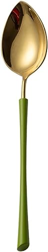 Soup spoons,Soup Spoons,Coffee Spoons,Dinner Spoon,Exquisite Stainless Steel Spoon Household Soup Spoon Rice Spoon Coffee Spoon Dessert Spoon Large (Color : B, Size : S) (Color : Bianco, Size : L)