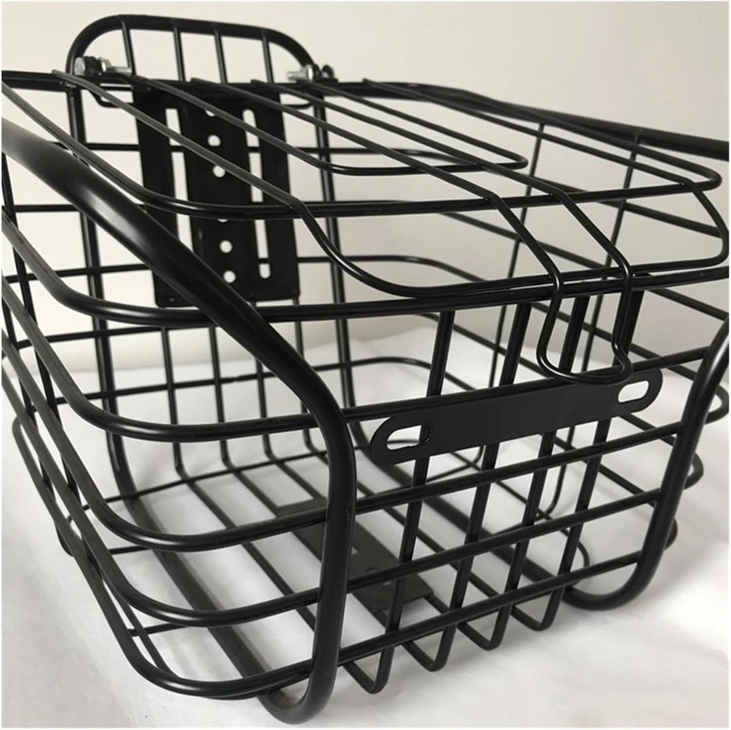 Large-Capacity Metal Bike Front Basket with Cover S122911
