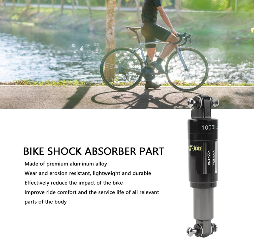 Mountain Bike Rear Shock Absorber, 185mm, Aluminum Alloy V9260
