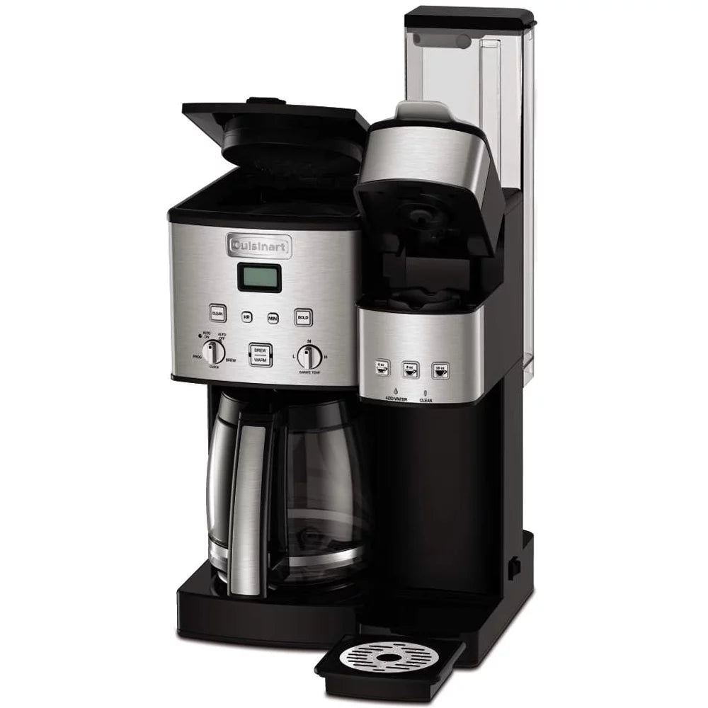 12-Cup Coffee Maker and Single-Serve Brewer with Milk Frother V665792