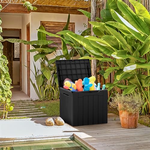 31 Gallon Outdoor Deck Box for Patio Furniture and Garden Tools W716487