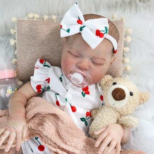 20 Inch Lifelike Newborn Baby Doll with Soft Cloth Body P122961