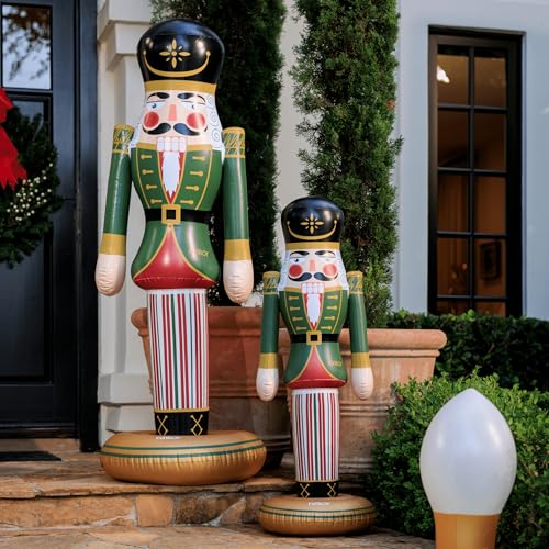 Giant Inflatable Pink Nutcracker Christmas Decor, Indoor/Outdoor F1618