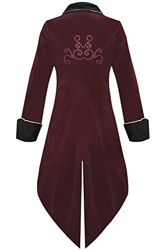 Medieval Steampunk Tailcoat Halloween Costume for Men X37438