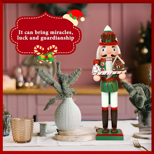 Gingerbread Chef Nutcracker Wooden Christmas Decorations L619768