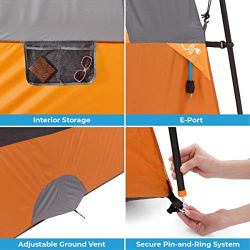 Family Camping Tent for 10-12 Person, Multi Room Cabin Tent for Car Camping I912138
