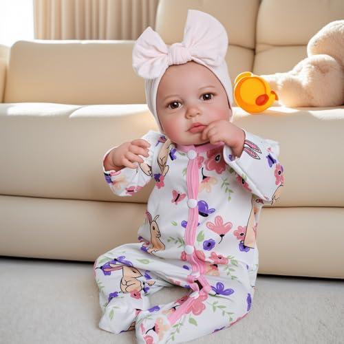 20-inch Soft Vinyl Reborn Baby Doll with Accessories N401