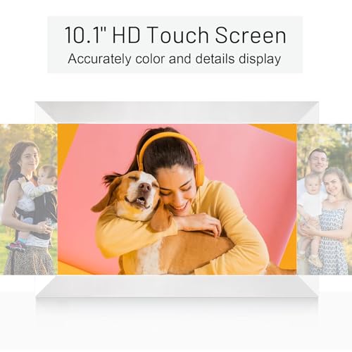 WiFi Digital Photo Frame 10.1 Inch IPS HD Touch Screen with 32GB Storage O9566