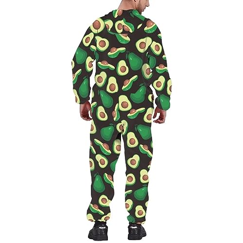 Adult Onesie Hooded One-Piece Pajama Zipper Jumpsuit for Men and Women I930