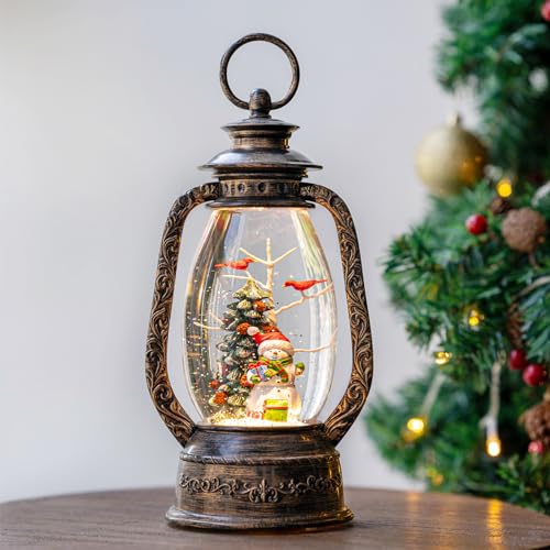 Nutcracker Snow Globe Lantern with Music and Timer Z50315