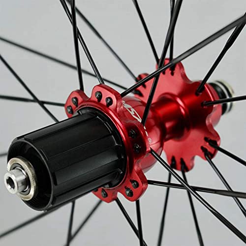 700C Road Bike Wheelset, 40mm Flat Bar, 4-Bearing Quick Release A9003