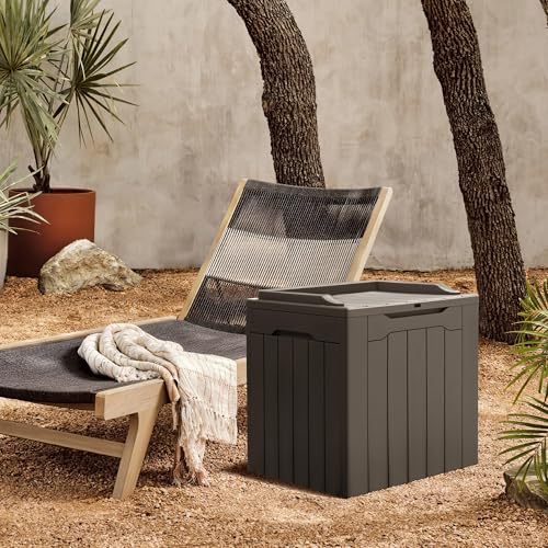 31 Gallon Outdoor Deck Box for Patio Furniture and Garden Tools W716487