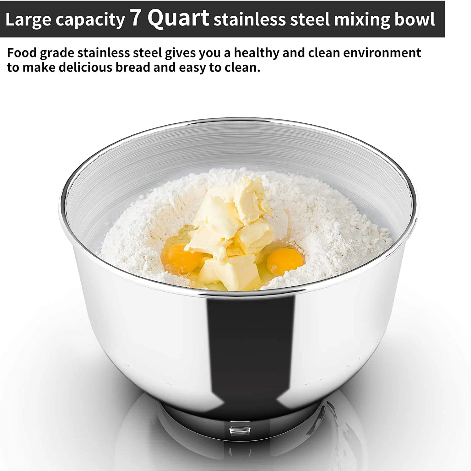 Stand Mixer 850W 6-Speed Tilt-Head with 6.5QT Stainless Steel Bowl P18844