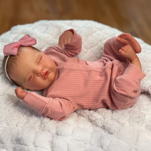 20 Inch Realistic Reborn Baby Doll in Green Outfit with Accessories B700