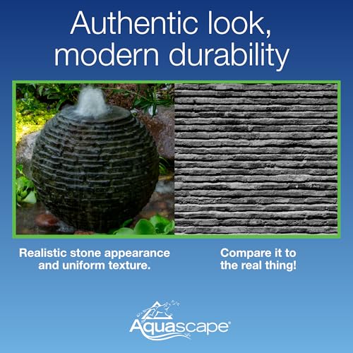 Stacked Slate Sphere Water Fountain for Garden E42324