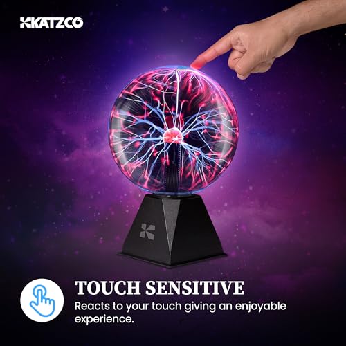 7 Inch Plasma Ball Lamp - Touch and Sound Sensitive Electric Globe with Lightning Effects R48981