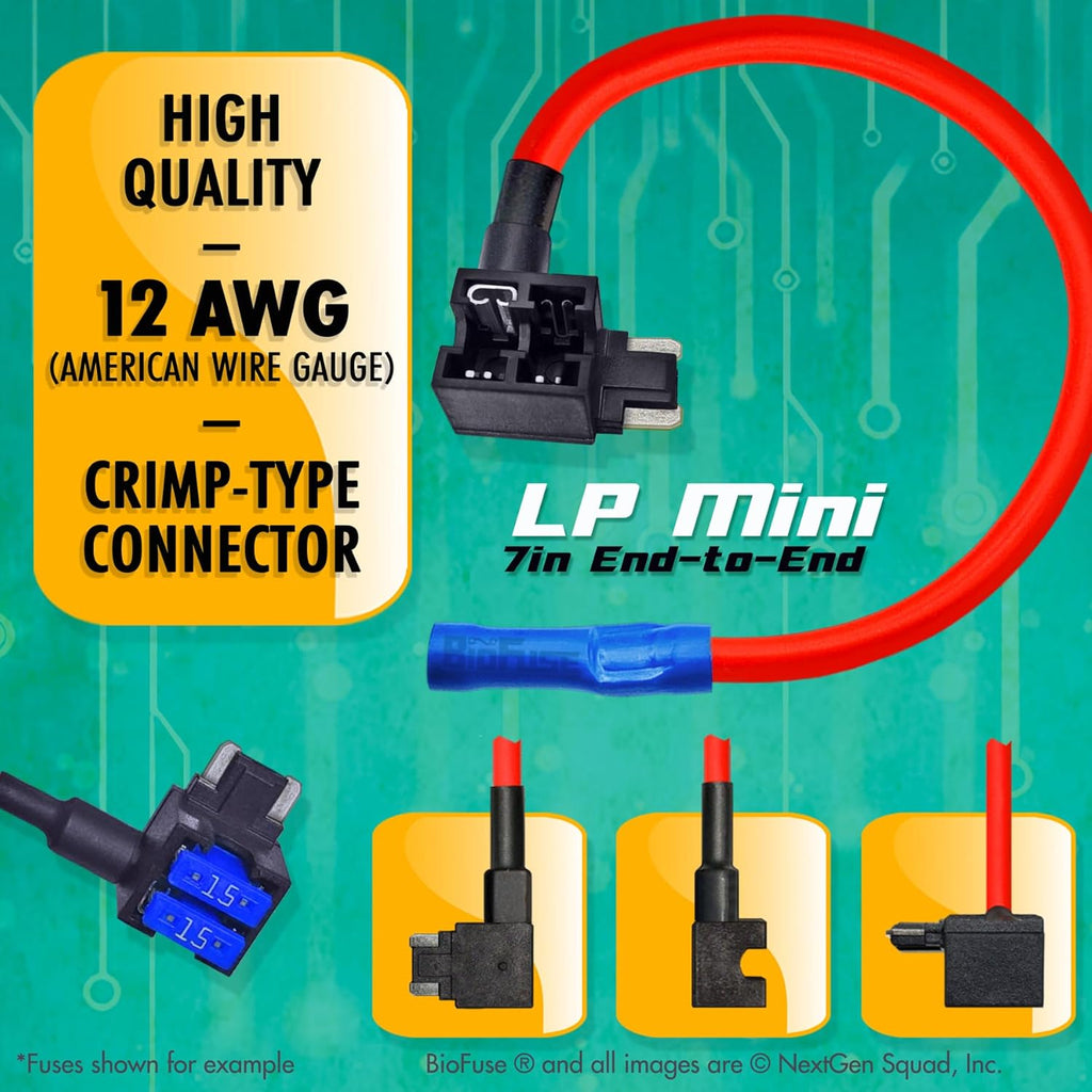 Low Profile Mini Blade Fuse Assortment with Holders and Fuse Puller Z723622