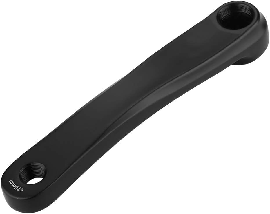 Bike Accessory, Lightweight 170mm Bike Crank Arm Bike Left Crank for Replacement Parts for Various Bicycles(Black, Diamond Hole)