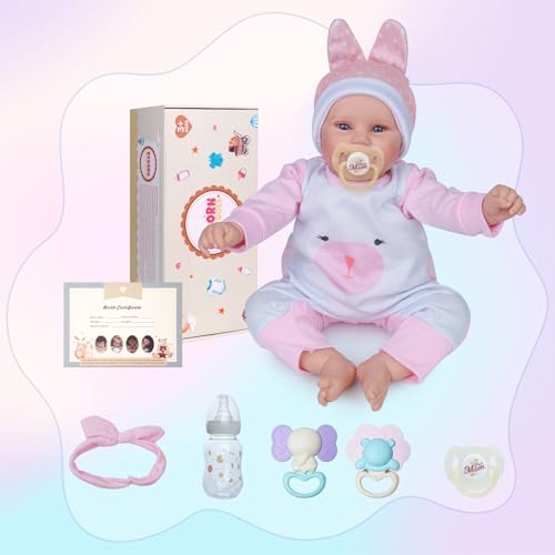 20 Inch Soft Vinyl Reborn Baby Doll with Accessories for Girls P18941