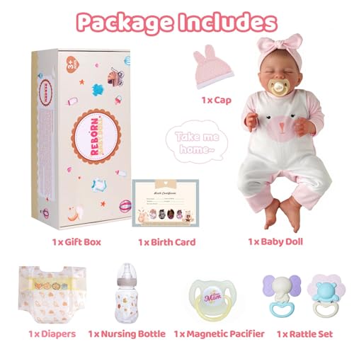 Lifelike Reborn Baby Doll 20 Inch Realistic Newborn Vinyl Doll for Kids A6842