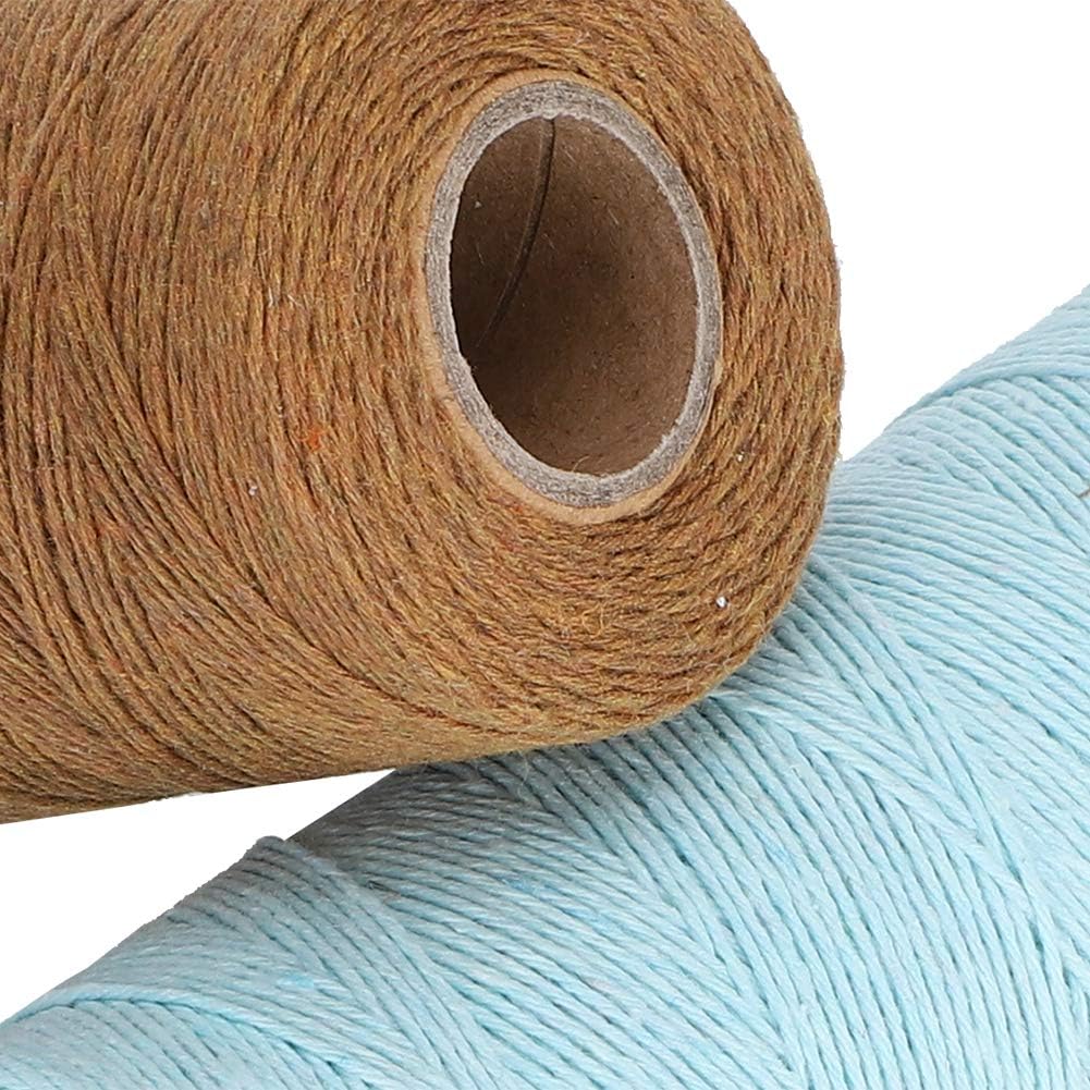 Warp Thread for Weaving Loom, 100% Cotton, 2 Rolls K639