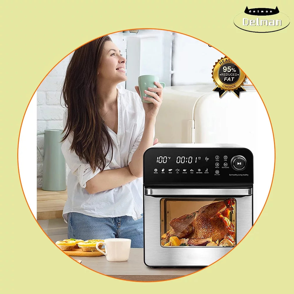 Compact Air Fryer Toaster Oven, 7-in-1 Combo U761
