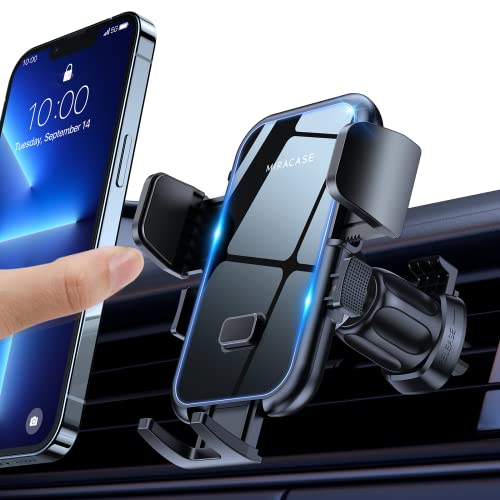 Miracase Phone Mount for Car Vent, Universal Car Phone Holder Mount [Upgraded Vent Clip Never Fall Off] Hands Free Air Vent Cell Phone Holder for Car Cradle Compatible with All Phones