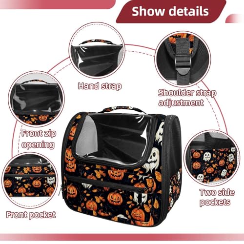 Halloween Pet Carrier Airline Approved for Small Medium Dogs Cats S688252