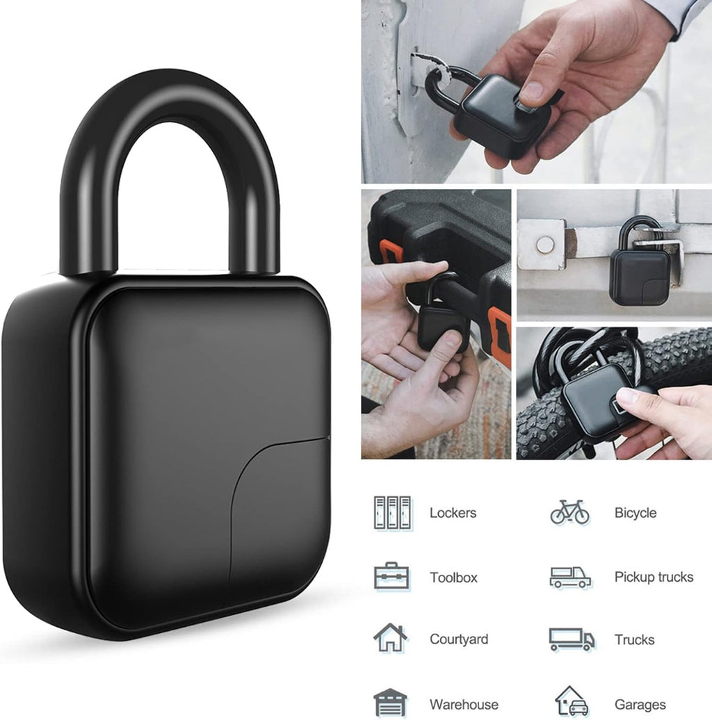 Waterproof Fingerprint Padlock for Door, Suitcase, Gym N863