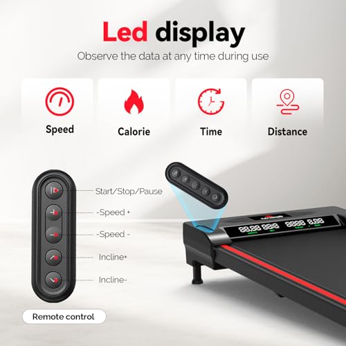 Walking Vibration Pad with APP, 3 in 1 Under Desk Treadmill, Low Noise with Remote Control K2989