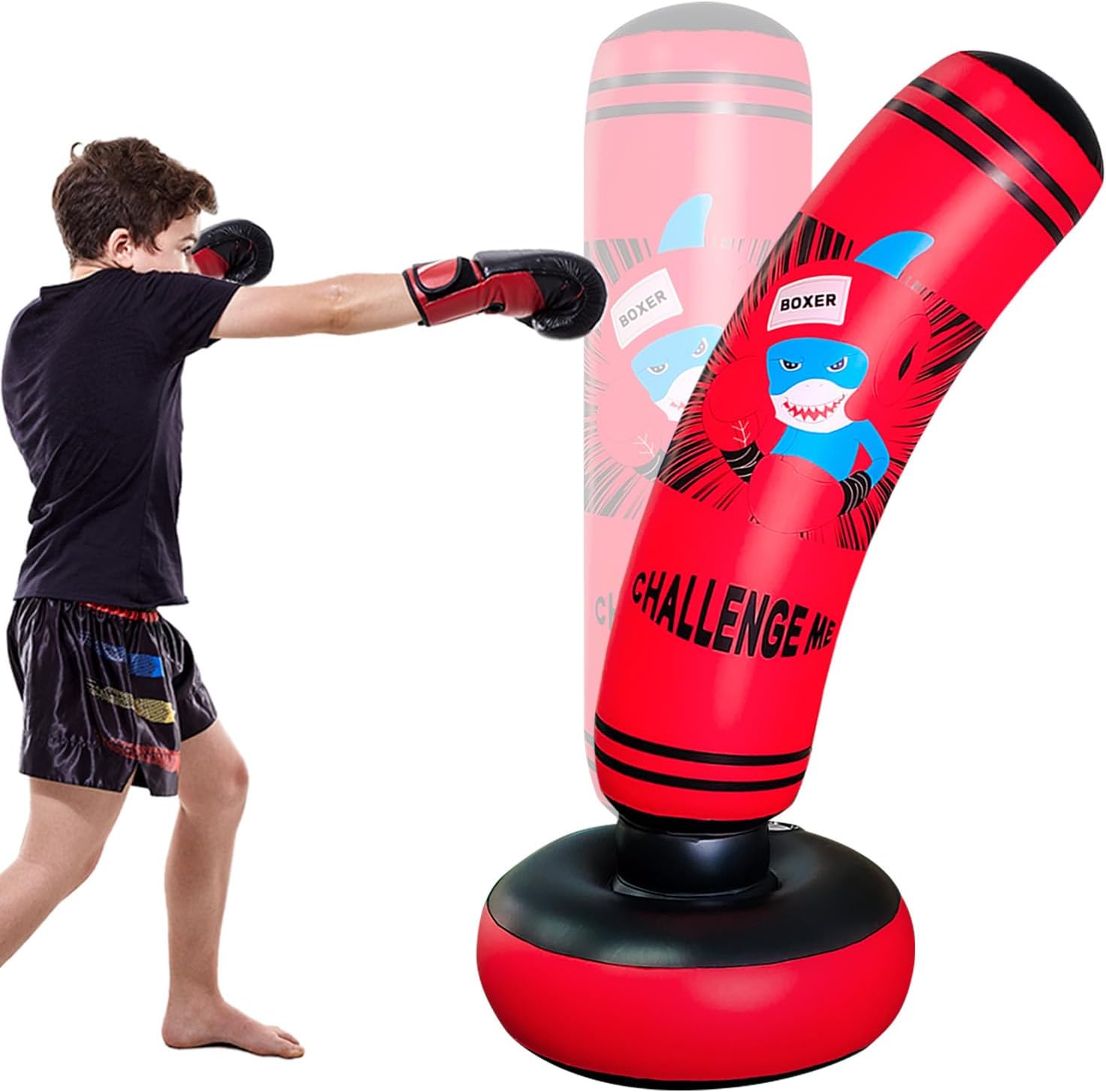 Inflatable Dinosaur Punching Bag for Kids Boxing Toy E152757