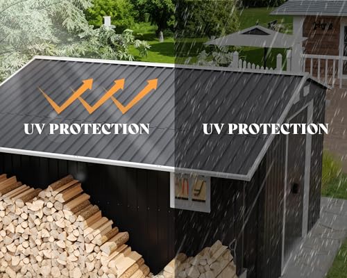 Outdoor Storage Shed with Sliding Doors and Windows O257